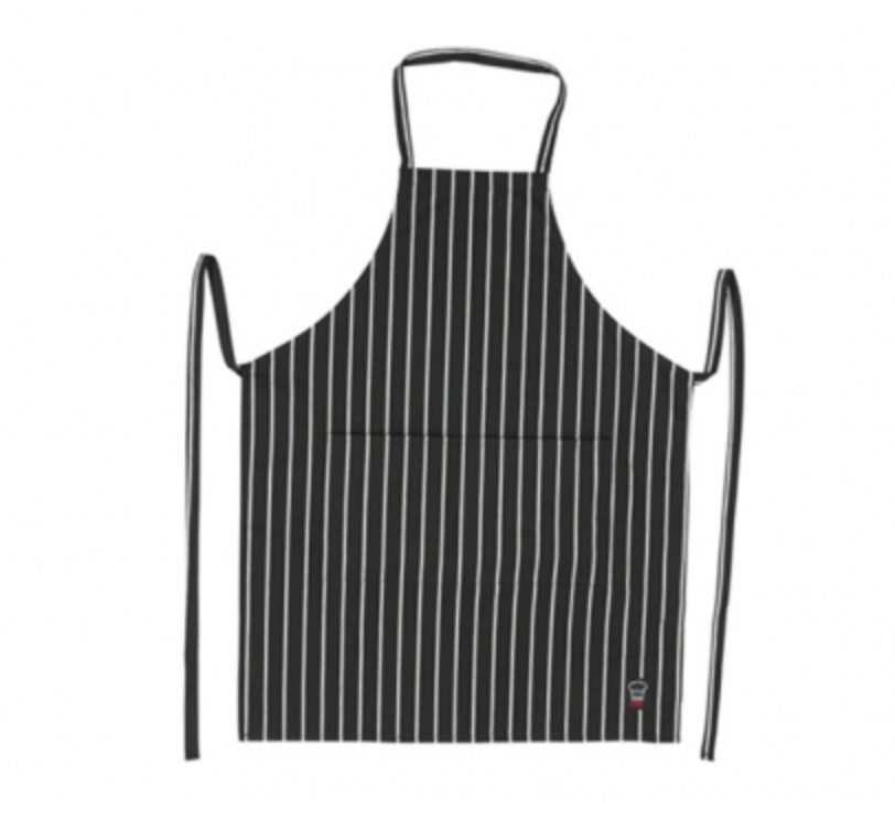 Winco, Woven Chalk-stripe Bib Apron
