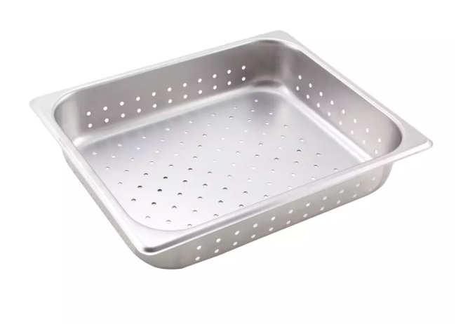 Winco, Stainless Steel Half Size Perforated Steam Pans (Various Heights)