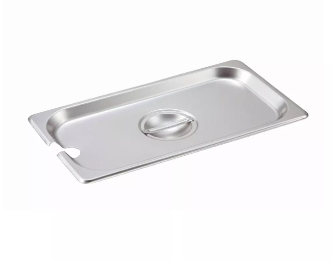 Winco, Stainless Steel Third Size Steam Pan Covers (Various Heights)