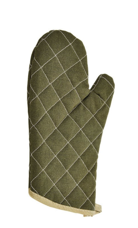 Winco, Green Woven Flame Retardant Oven mitts (Various Sizes)
