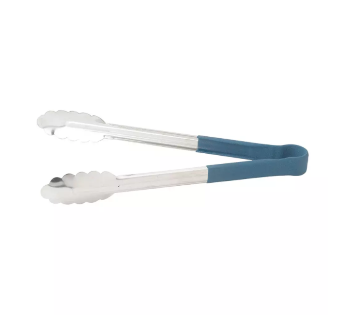 Winco, Heavy Duty Color-Coded Plastic Handle Utility Tongs (Various Sizes)