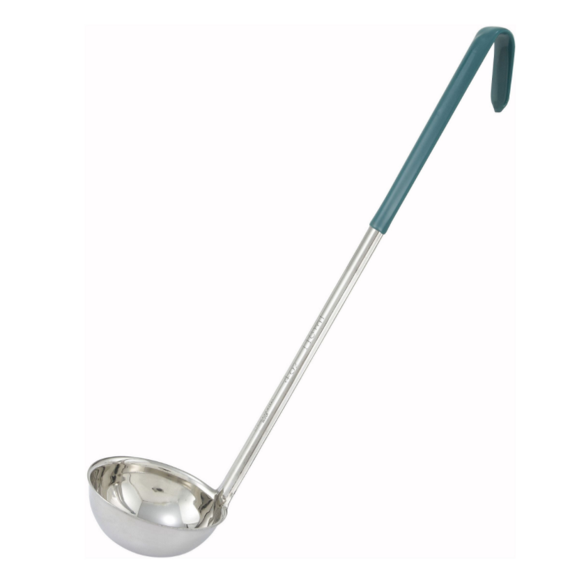 Winco, Stainless Steel One-Piece Color-Coded Ladles (Various Sizes)
