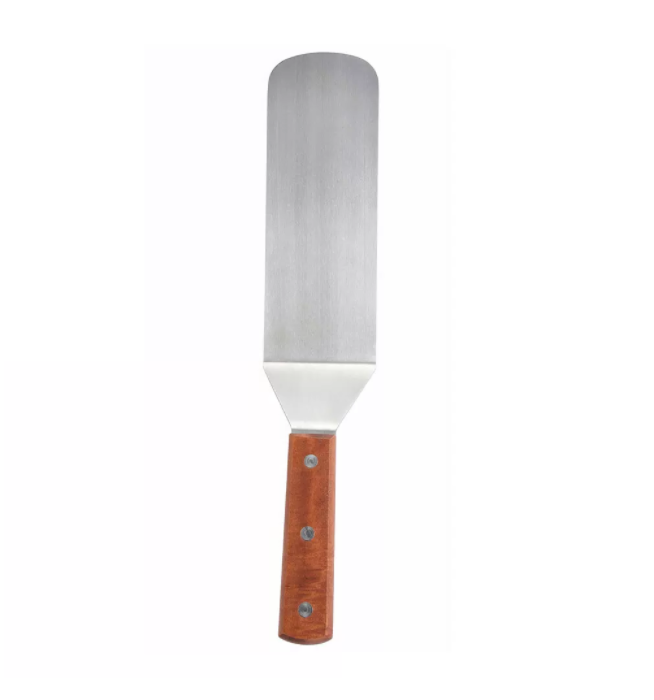 Winco, Curved Blade Turner Spatula (Wooden Handle)