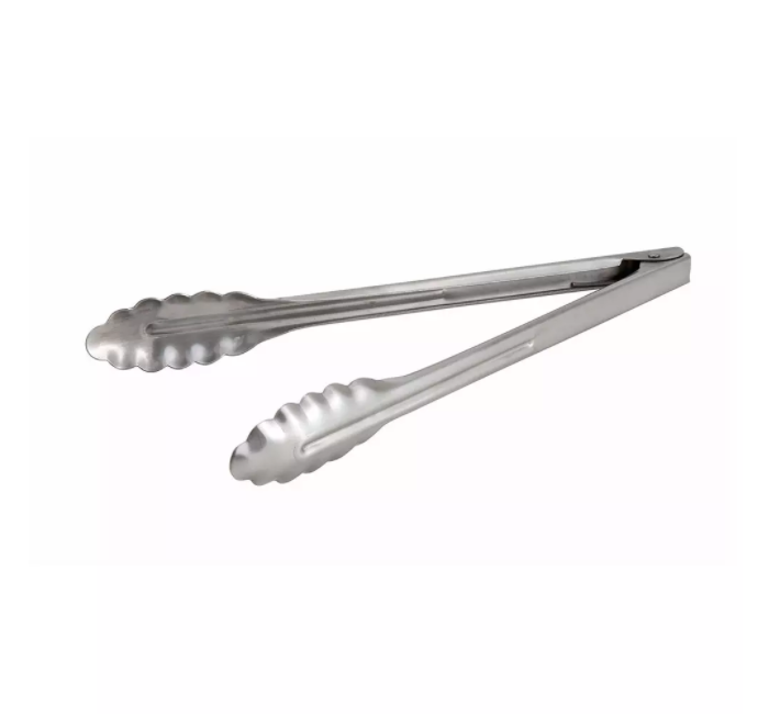 Winco, Stainless Steel Spring Utility Tongs (Various Sizes)