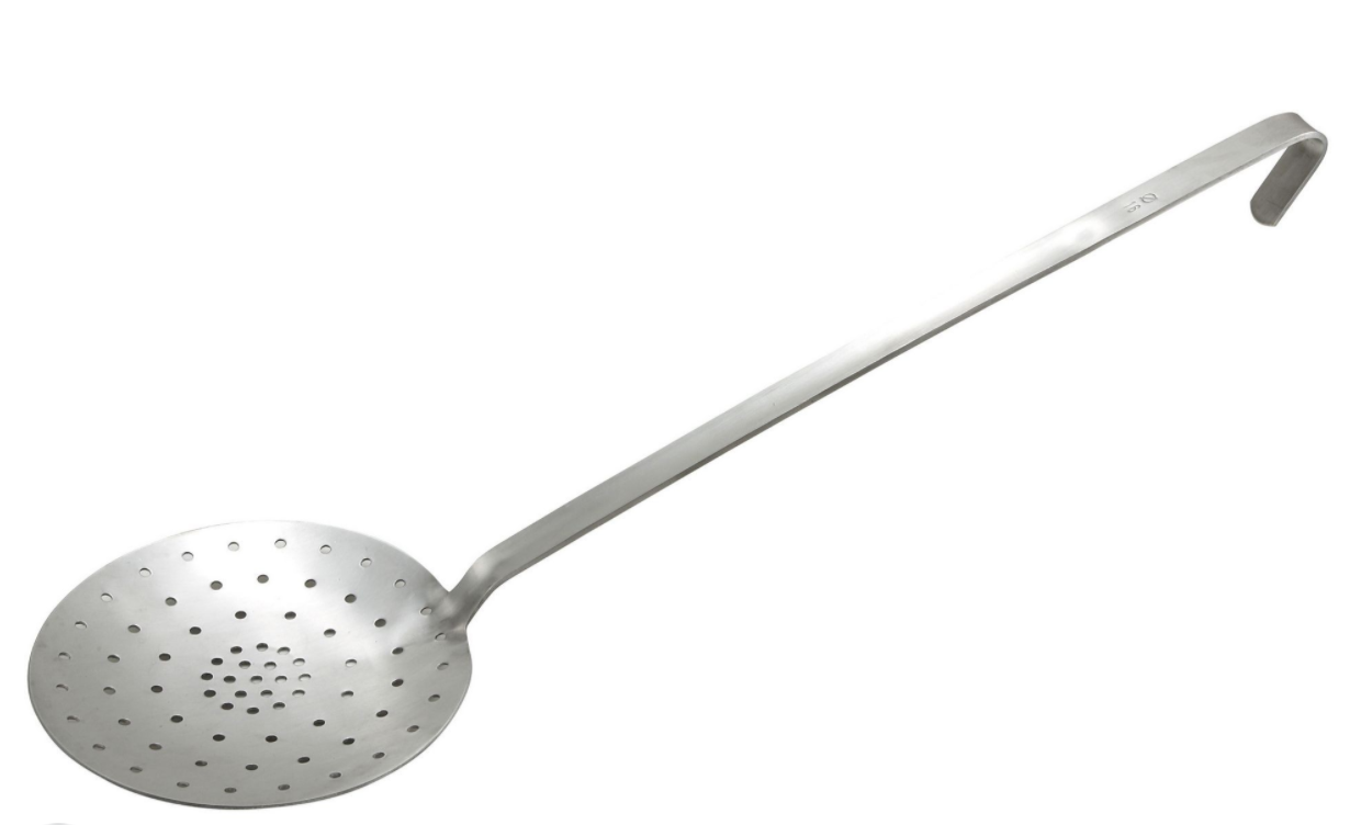 Winco, Heavy-Duty Stainless Steel Round Skimmer (6-1/4")