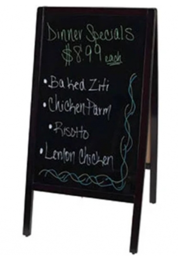 Winco, Dual-Sided Sidewalk A-Frame Marker Boards (Various Options)