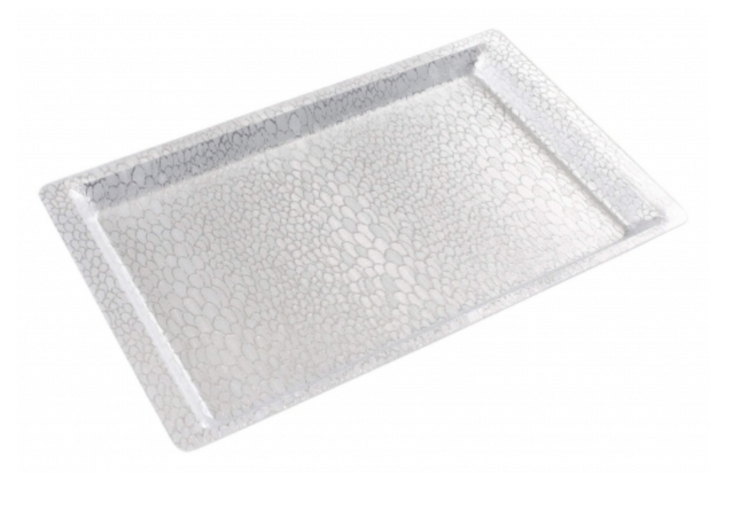 Winco, Acrylic Textured Display Trays (Silver/Gold)