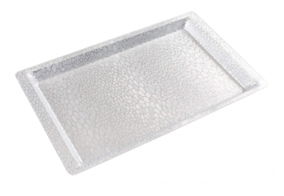 Winco, Acrylic Textured Display Trays (Silver/Gold)