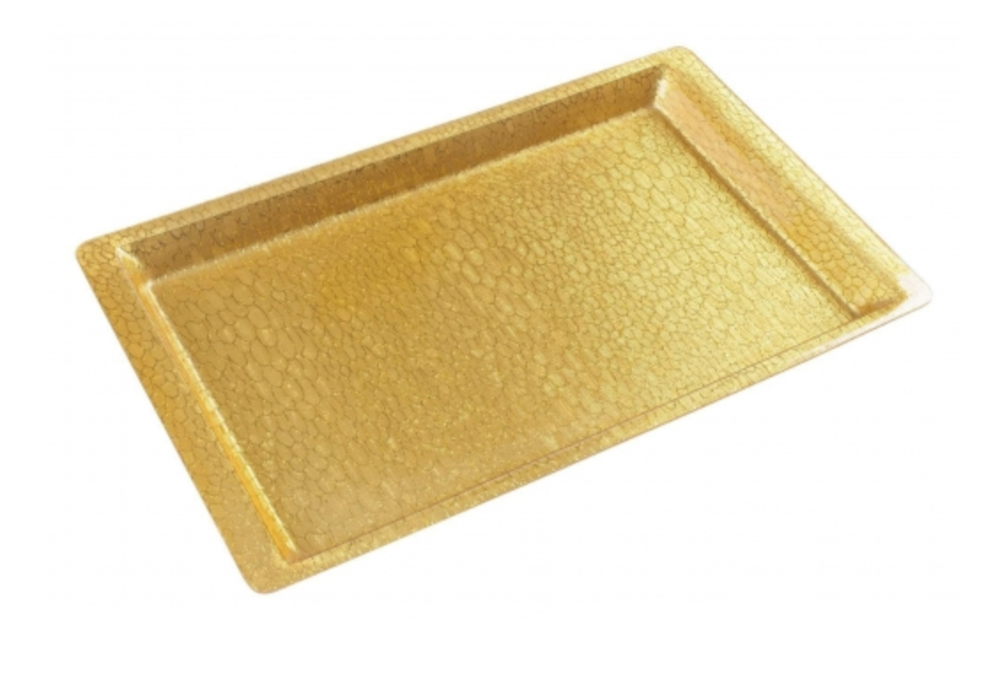 Winco, Acrylic Textured Display Trays (Silver/Gold)