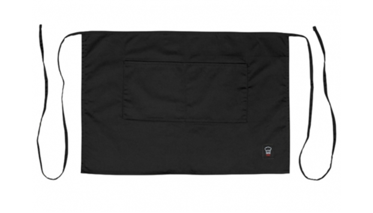 Winco, Bistro Half Length Apron (Black/White)