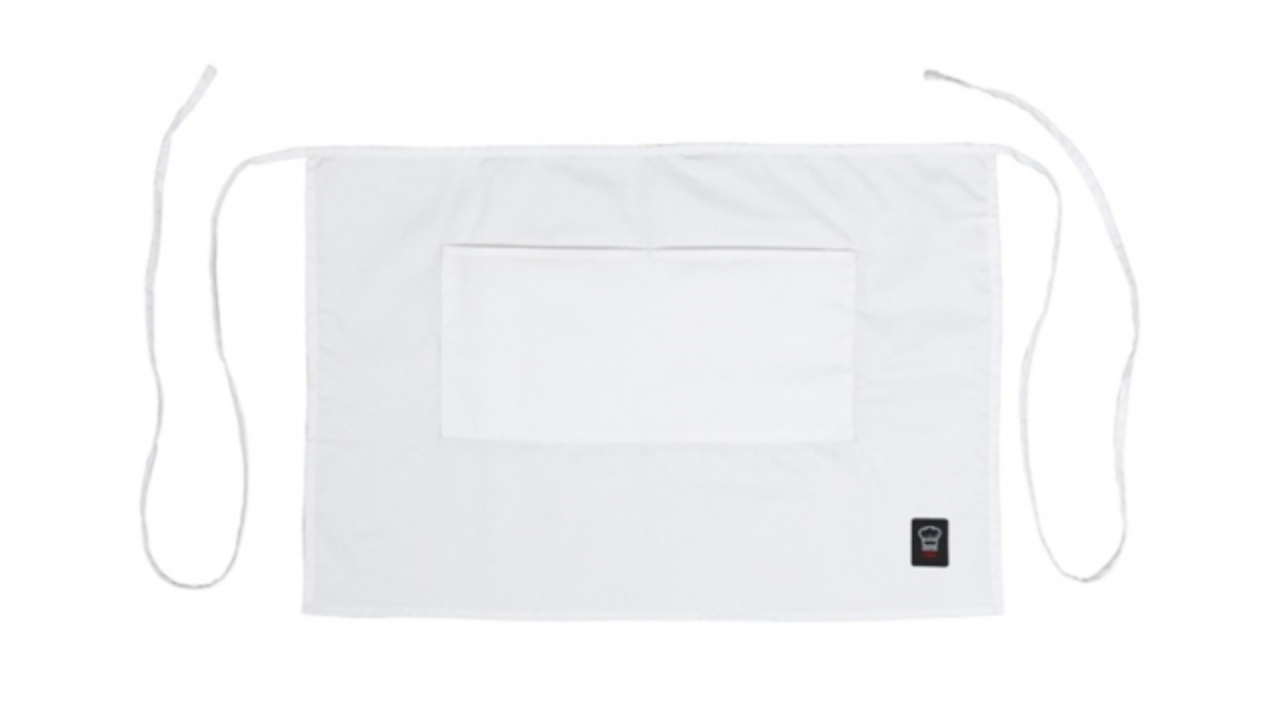 Winco, Bistro Half Length Apron (Black/White)