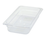 Thunder Group, Polycarbonate Third Size Steam Pans (Various Heights)