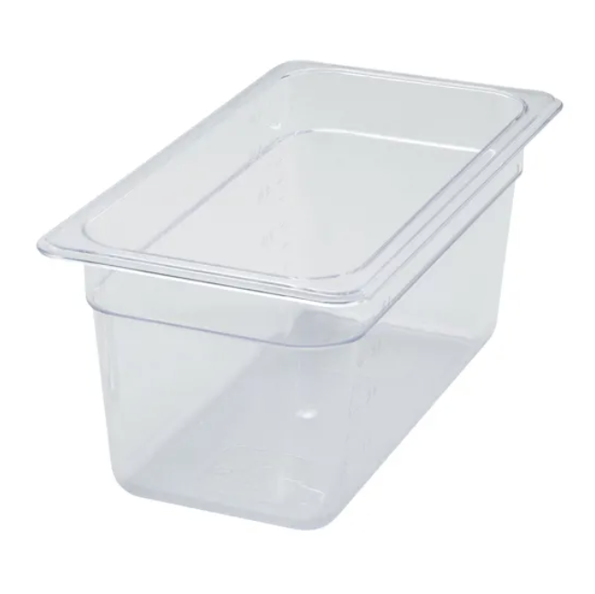 Thunder Group, Polycarbonate Third Size Steam Pans (Various Heights)