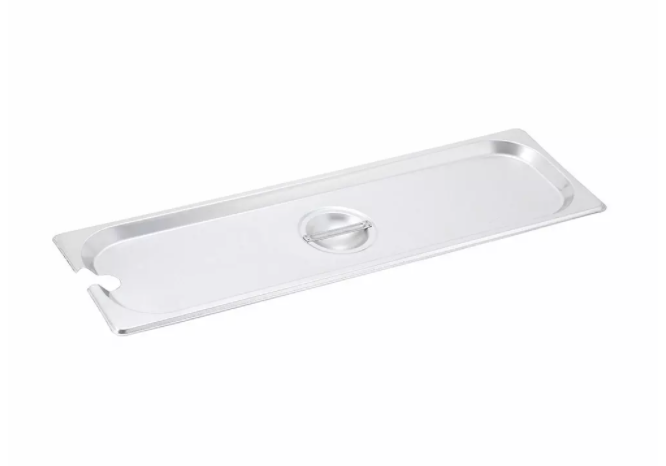Winco, Stainless Steel Half-Long Size Steam Pan Covers (Various Heights)