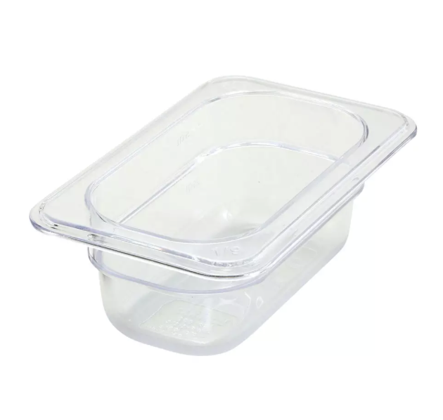 Thunder Group, Polycarbonate Ninth Size Steam Pans (Various Heights)
