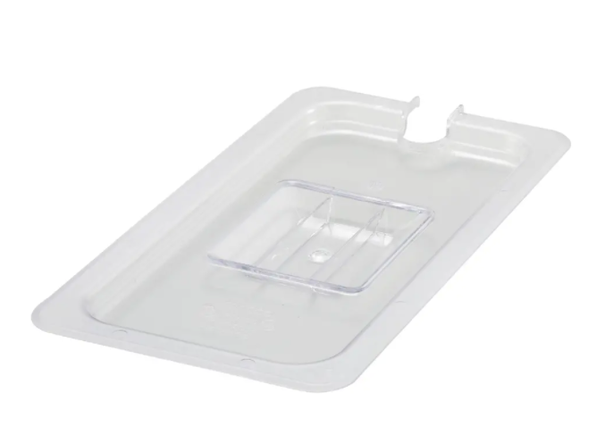 Thunder Group, Polycarbonate Quarter Size Steam Pan Covers (Solid/Slotted)