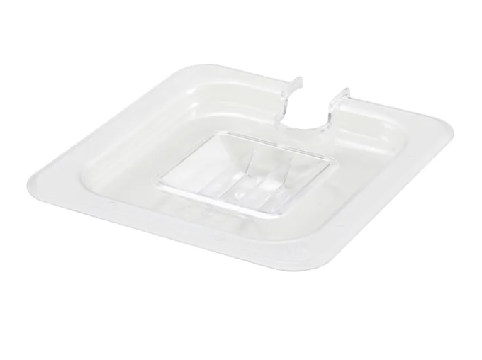 Thunder Group, Polycarbonate Sixth Size Steam Pan Covers (Solid/Slotted)