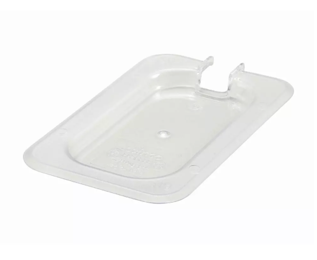 Thunder Group, Polycarbonate Ninth Size Steam Pan Covers (Solid/Slotted)