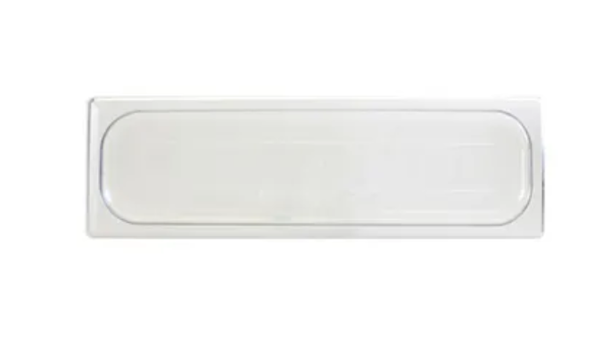 Thunder Group, Polycarbonate Half Long Size Steam Pan Covers (Solid/Slotted)