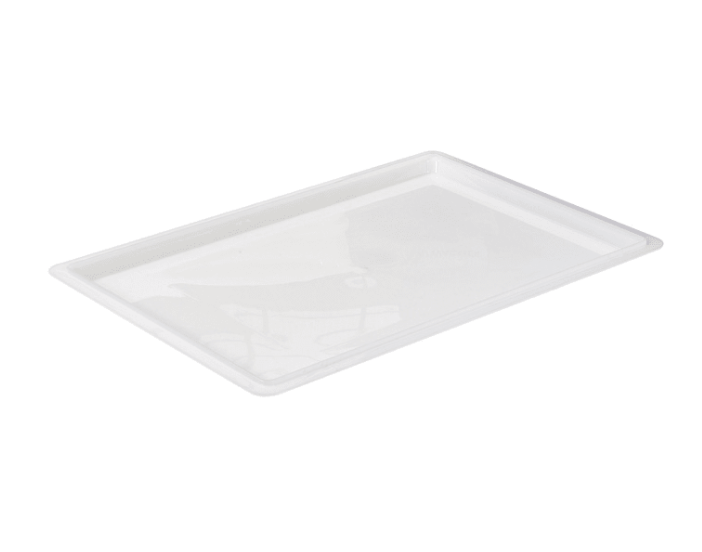 Winco, White Polypropylene Storage Container Cover (18" x 26")