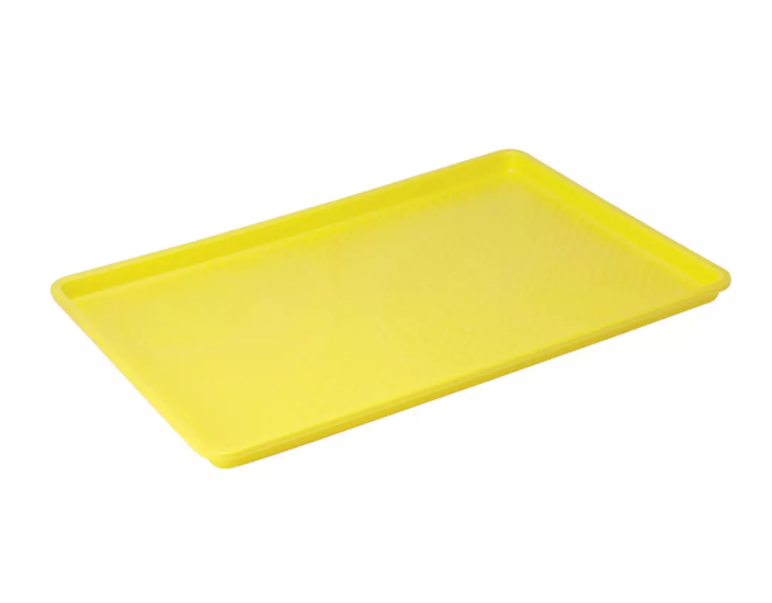 Winco, Plastic Full Size Sheet Trays (White/Yellow)
