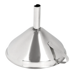 Winco, Stainless Steel Wide Mouth Funnels with Removable Strainer
