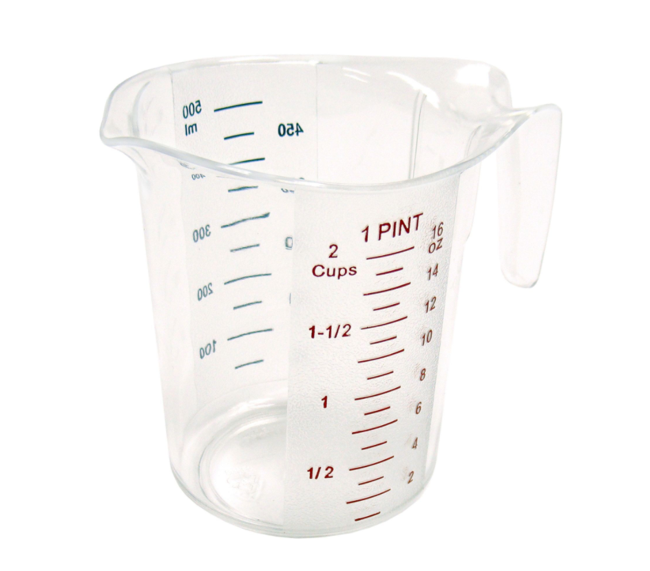 Winco, Polycarbonate Measuring Cups (Various Sizes)