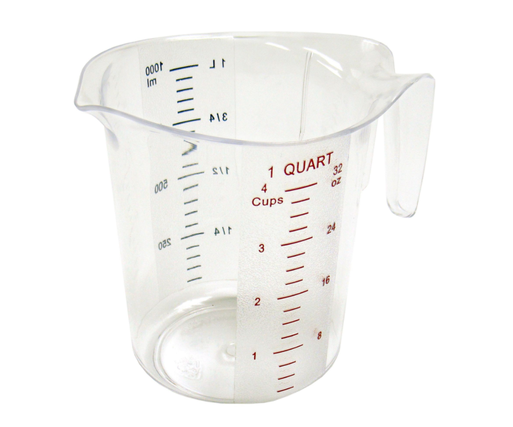 Winco, Polycarbonate Measuring Cups (Various Sizes)