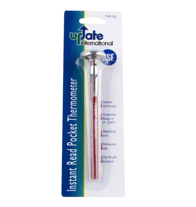 Focus, 1" Dial Type Instant Read Pocket Thermometer