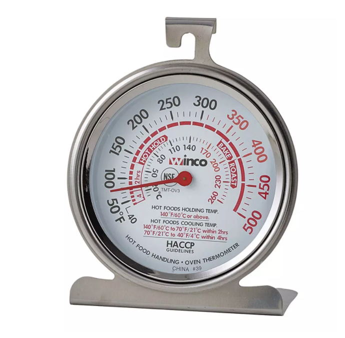 Winco, 2" Dial Oven Thermometer