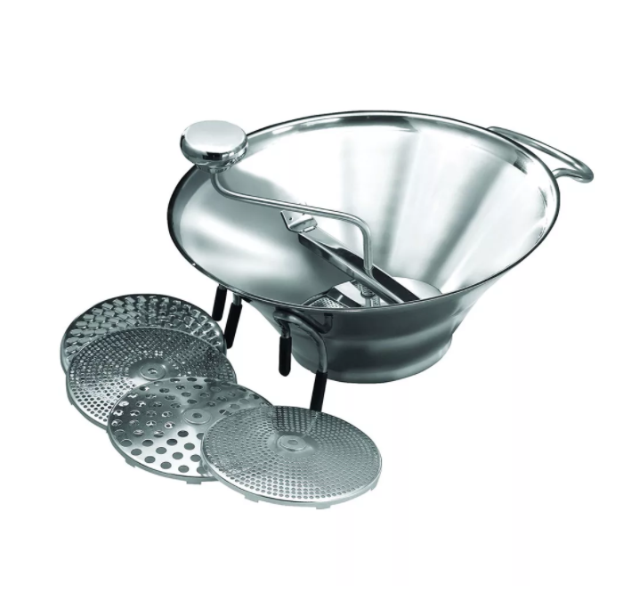 Winco, 5 Quart Stainless Steel Food Mill