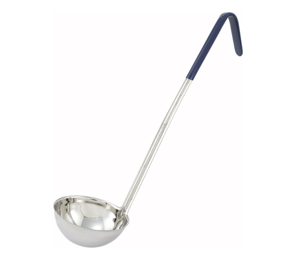 Winco, Stainless Steel One-Piece Color-Coded Ladles (Various Sizes)