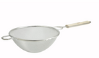 Winco, Tinned Single Mesh Flat Handle Strainer (Various Sizes)