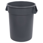 Carlisle, 32 Gallon Round Garbage Can (Gray / White)