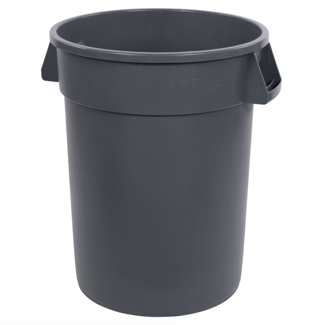 Carlisle, 32 Gallon Round Garbage Can (Gray / White)