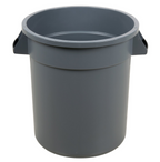 Carlisle, 10 Gallon Round Garbage Can (Gray / White)
