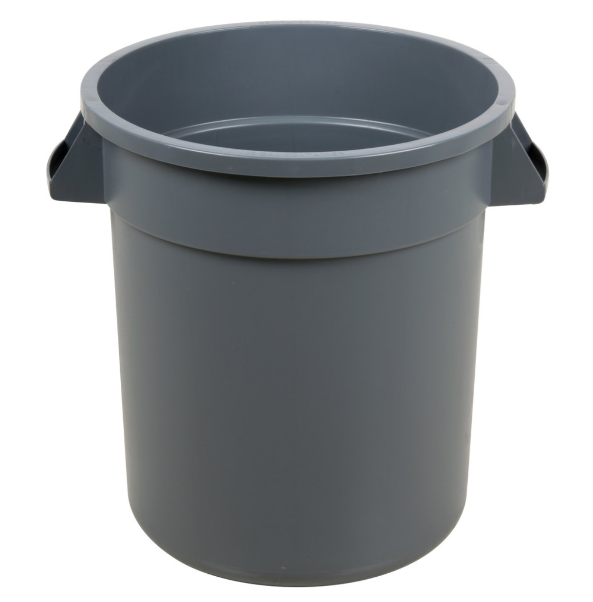 Carlisle, 10 Gallon Round Garbage Can (Gray / White)