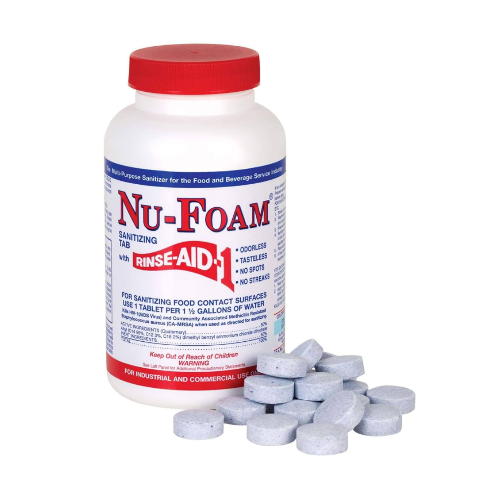 Glissen Chemicals, Nu-Foam Sanitation Tablets