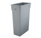 Winco, 23 Gallon Slender Trash Can (Black / Gray)