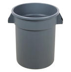 Carlisle, 20 Gallon Round Garbage Can (Gray / White)