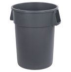 Carlisle, 44 Gallon Round Garbage Can (Gray / White)