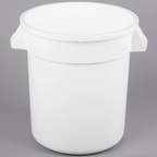 Carlisle, 20 Gallon Round Garbage Can (Gray / White)