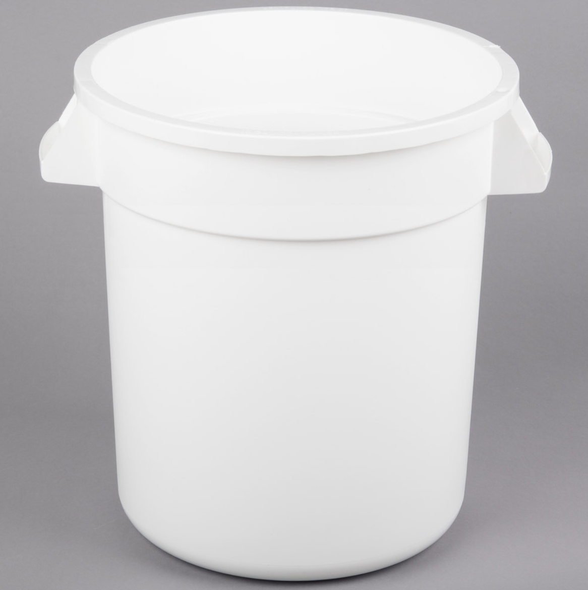 Carlisle, 20 Gallon Round Garbage Can (Gray / White)