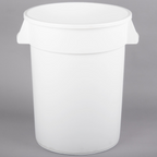 Carlisle, 32 Gallon Round Garbage Can (Gray / White)