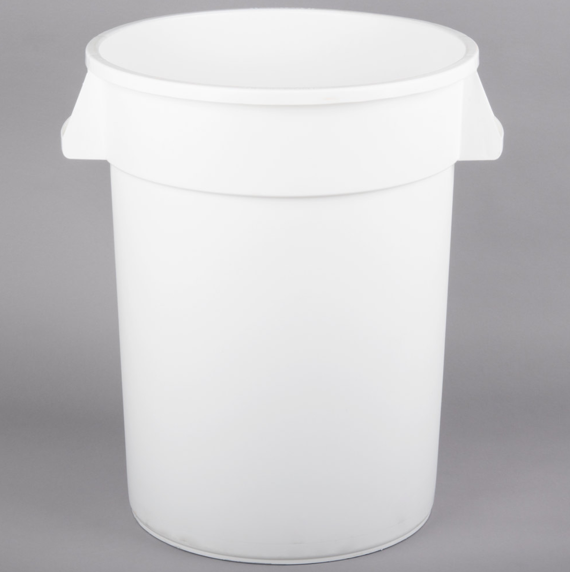 Carlisle, 32 Gallon Round Garbage Can (Gray / White)