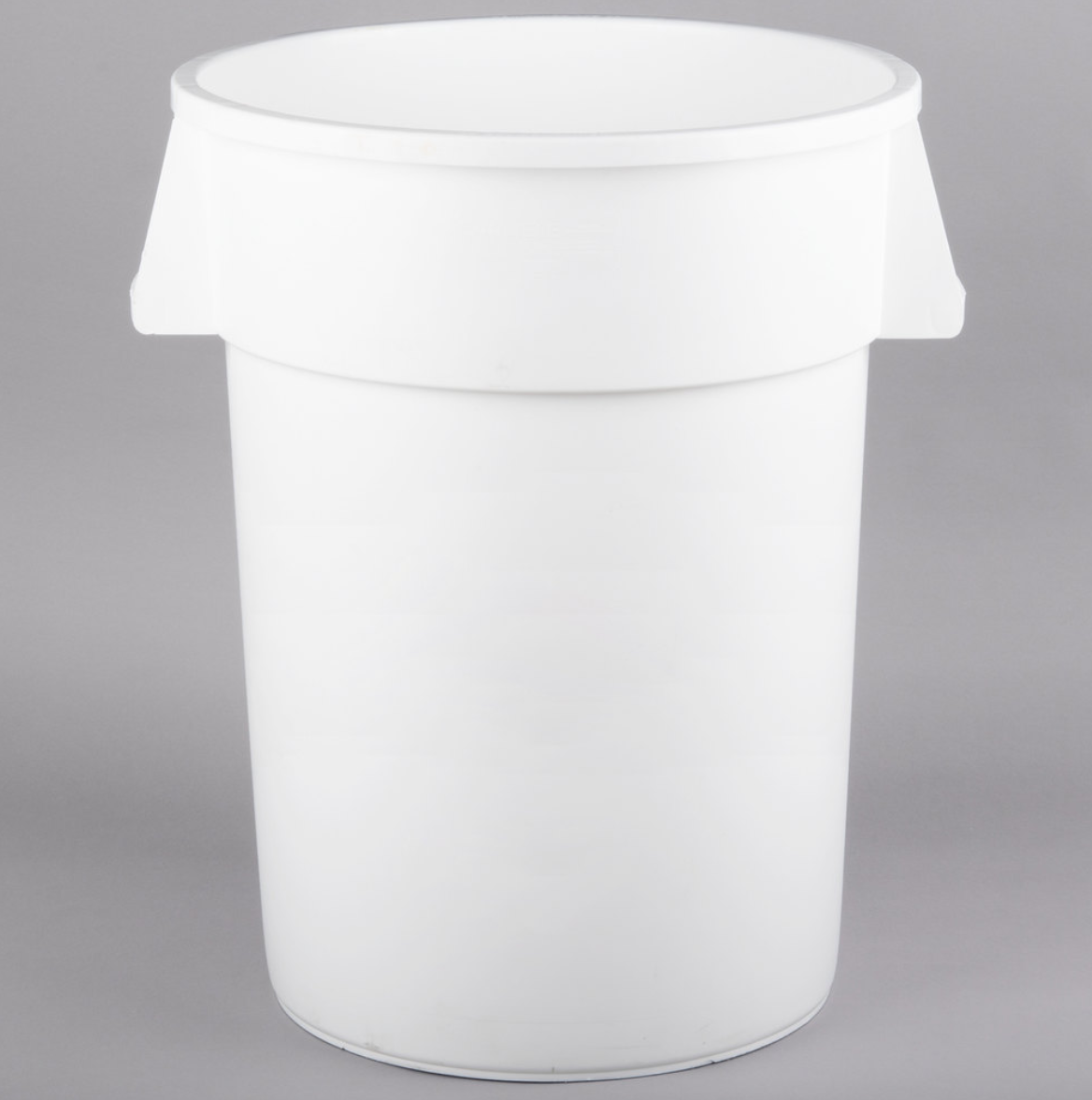 Carlisle, 44 Gallon Round Garbage Can (Gray / White)